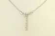 Задна част на сребърно колие с пружинен ринг и удължител