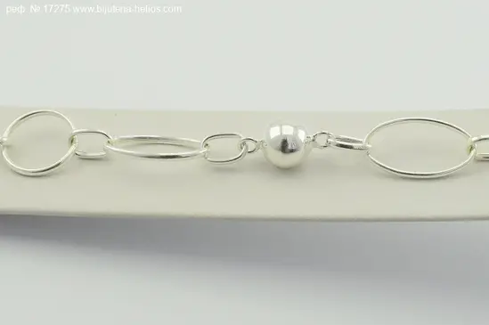 Сребърен комплект топка