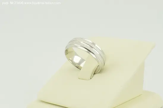 Сребърен пръстен халка