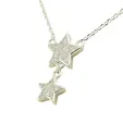 Сребърно колие звезда