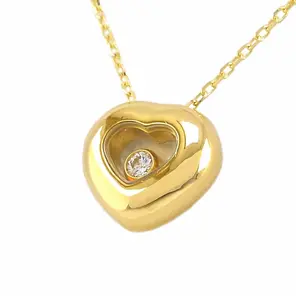 Златно колие сърце с диамант 0,05 ct Happy Diamonds