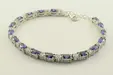 Сребърна гривна с танзанит 8.00 ct и циркони 36240