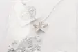 Сребърно колие звезда swarovski