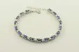 Сребърна гривна с танзанит 8.00 ct и циркони 36240