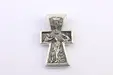 Масивен мъжки кръст от сребро 925 с релефно Разпятие