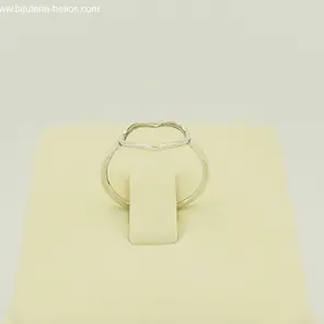 Сребърен пръстен сърце