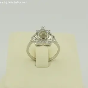 Сребърен пръстен корона