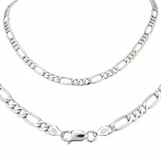 Мъжки синджир от сребро 925 с куха плетка Картие