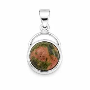 Сребърна висулка с яспис от сребро 925 