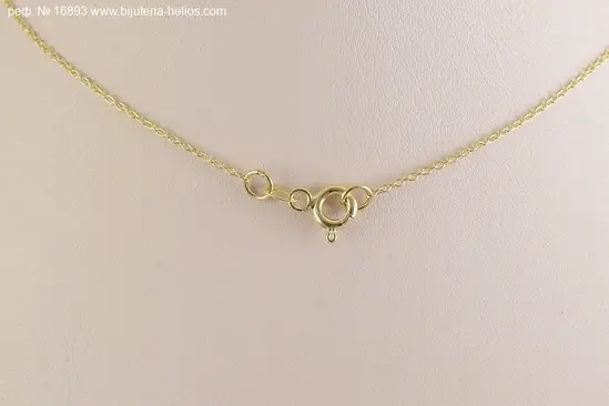 Фина класическа плетка на златно колие с декоративна фигурка