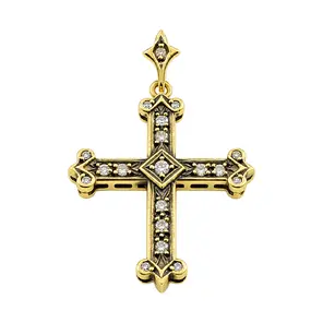 Златен кръст с диаманти