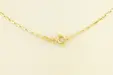 Елегантен златен синджир плетка хартиена щипка с ринг закопчаване